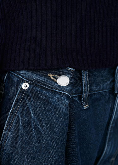 Džínsy AXEL ARIGATO Rumor Pleated Wide-Leg Jeans Modrá | A3469002, 7