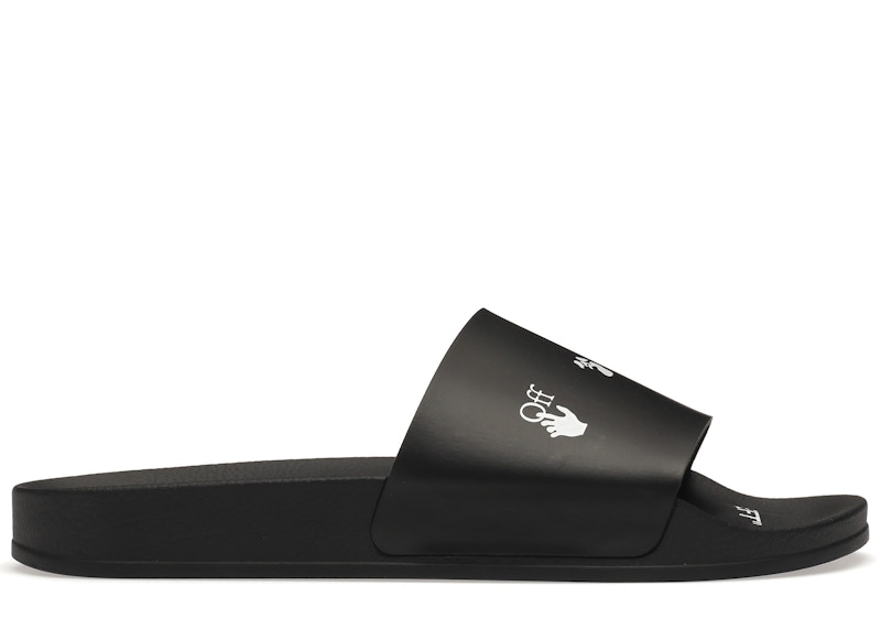 Tenisky a topánky Off-White Drowning Man Logo Slides Black White FW21 Čierna | OMIA088F21FAB0041001/OMIC001C99MAT0021000, 0