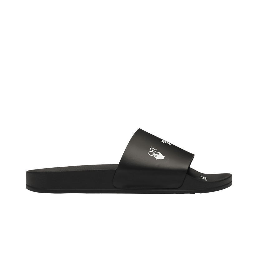 Tenisky a topánky Off-White Drowning Man Logo Slides Black White FW21 Čierna | OMIA088F21FAB0041001/OMIC001C99MAT0021000
