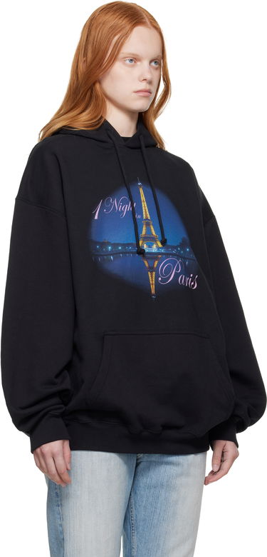 Mikina VETEMENTS VETEMENTS 'Night In Paris' Oversized Hoodie Čierna | UH76HD410B, 1