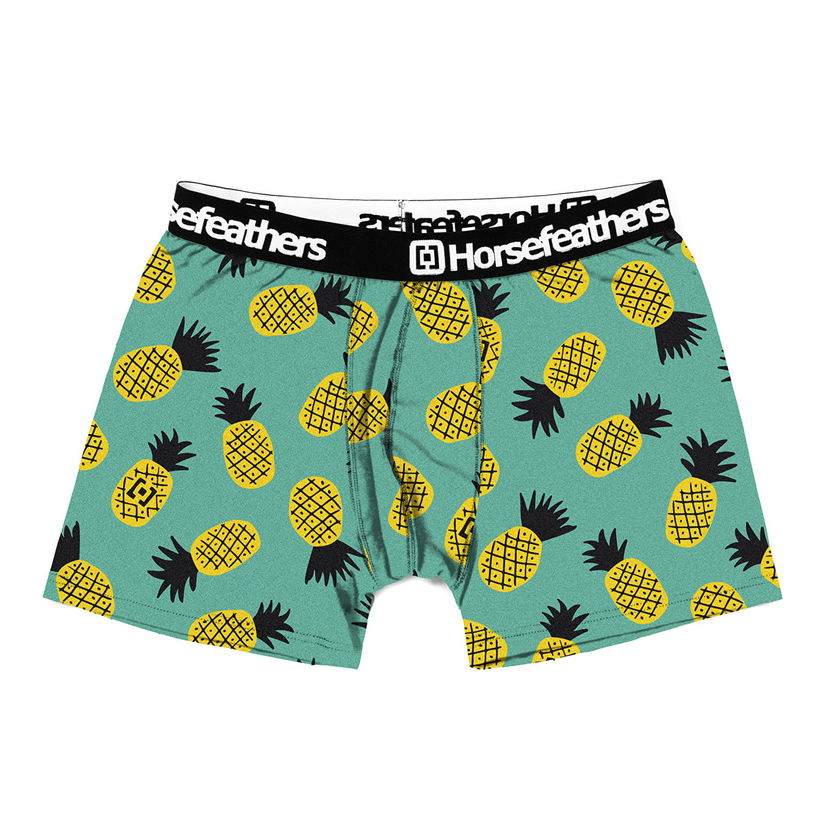 Boxerky Horsefeathers Boxers Sidney Boxer Shorts Pineapple Zelené | AM164G