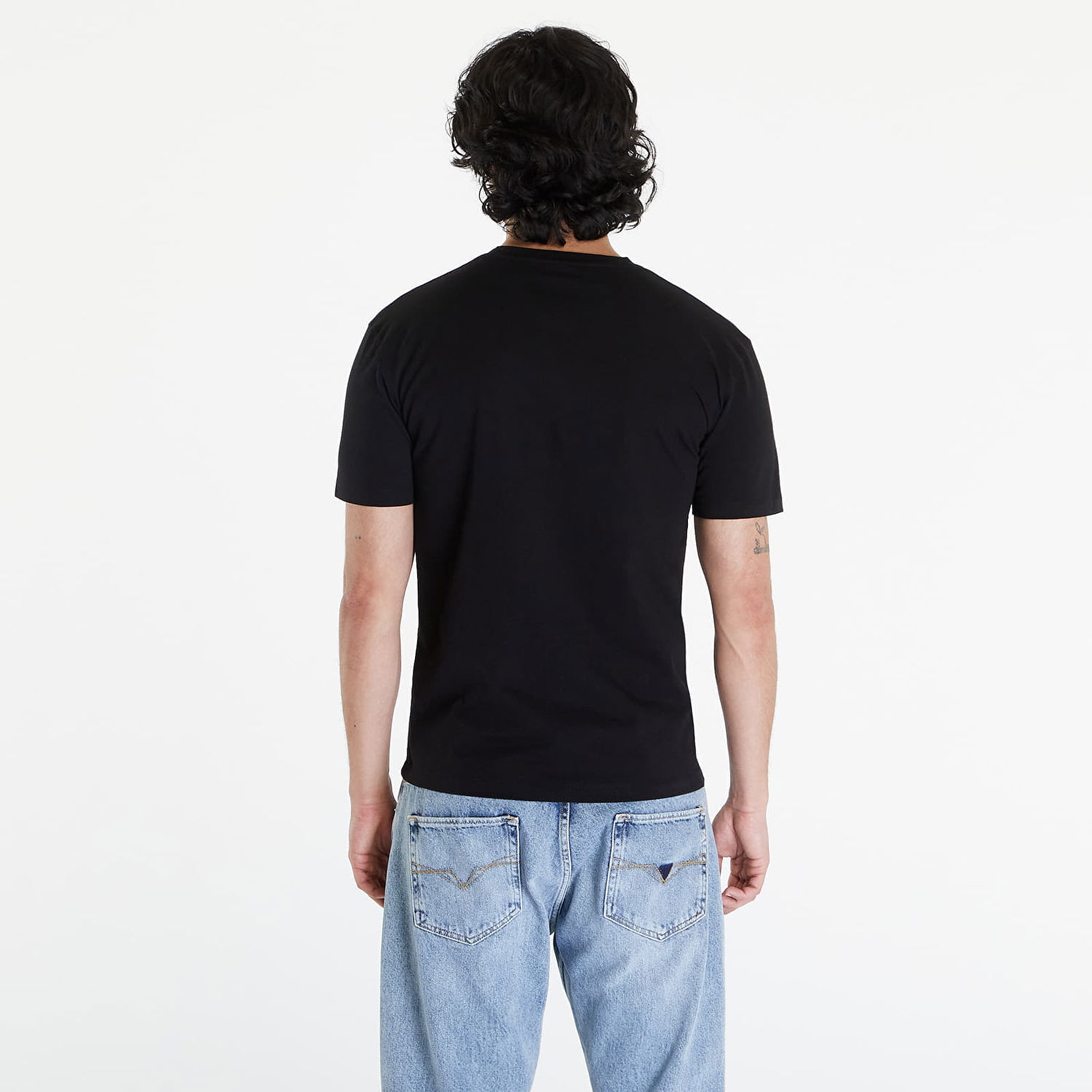 Tričko Filling Pieces Slim T-Shirt UNISEX Black Modrá | 74434001861, 1