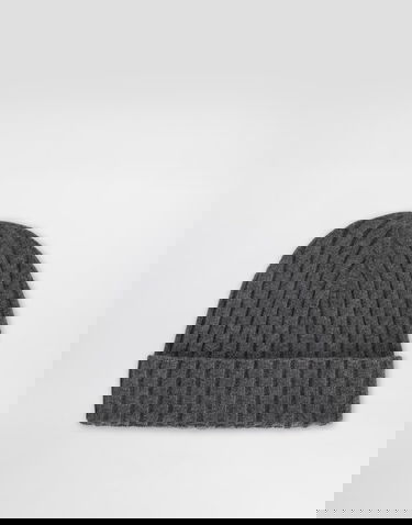 Kulicha Dolce & Gabbana Dolce & Gabbana Cashmere Flat Rib Beanie Šedá | FXQ10ZJBW0SN5822, 2