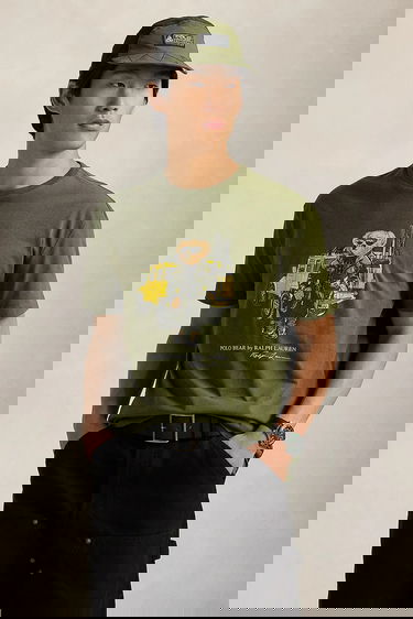 Tričko Polo by Ralph Lauren Cotton Polo Bear Jeep Graphic T-shirt Zelené | 710854497, 0