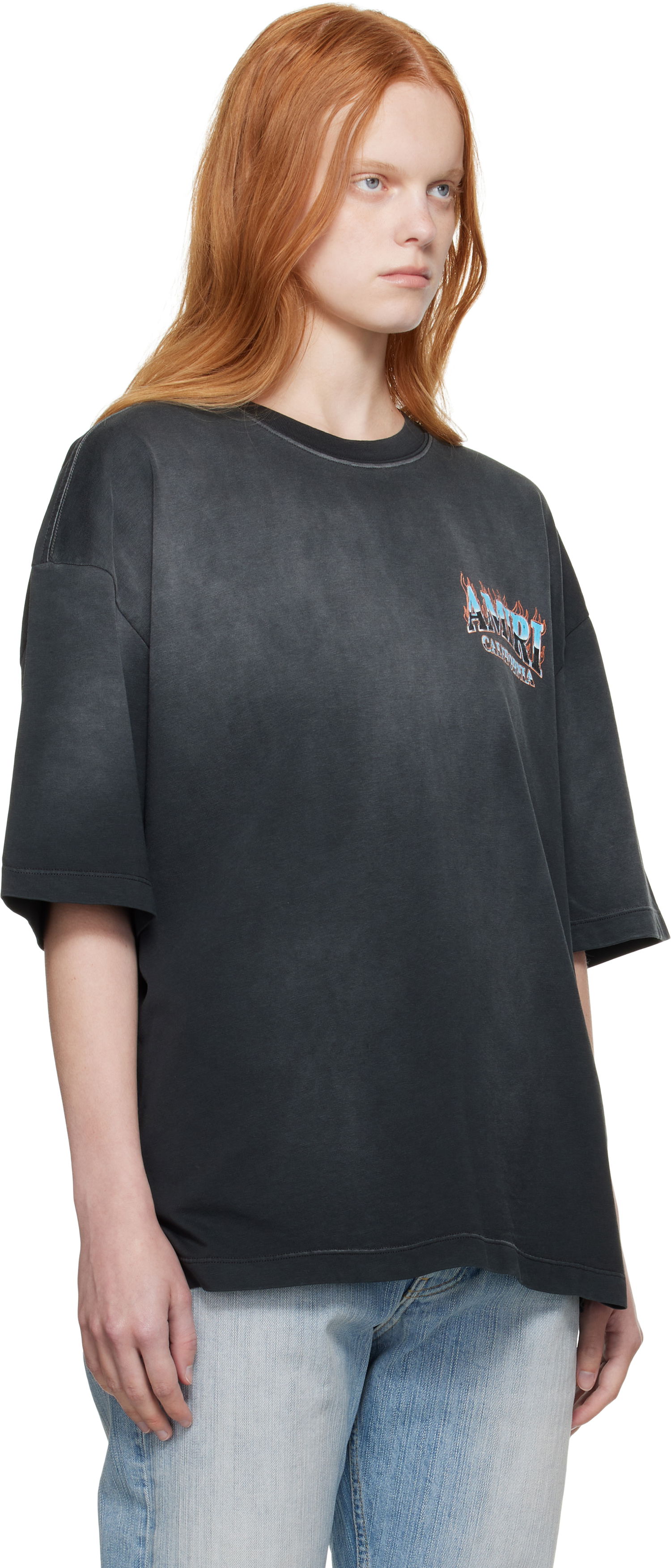 Tričko AMIRI AMIRI 'AMIRI' Sunny Place Oversized T-Shirt Čierna | AWJYTE1069, 1