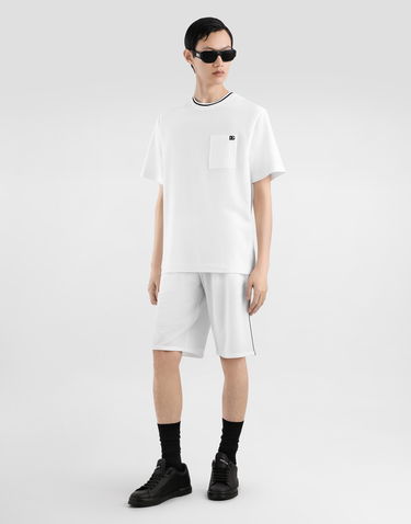 Tričko Dolce & Gabbana Dolce & Gabbana Piqué Pocket T-Shirt Biela | G8ST3ZHU7UTW0800, 1