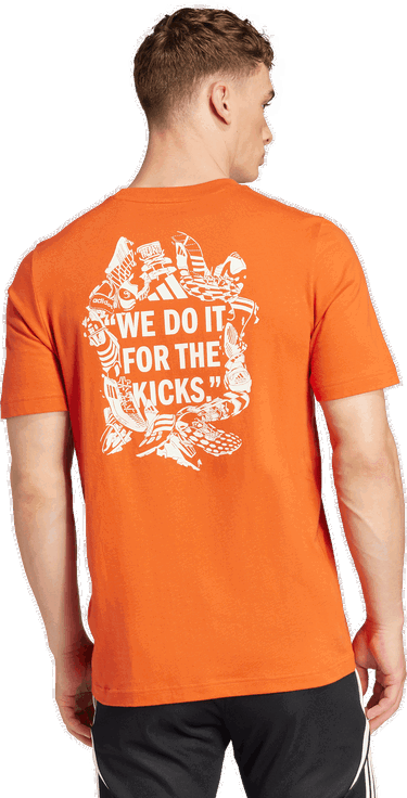 Tričko adidas Performance Football Kicks Graphic Tee Oranžová | JD8212, 2