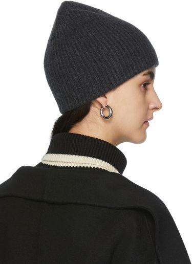 Kulicha TOTEME TOTEME Ribbed Cashmere Beanie Šedá | 214-870-753, 2