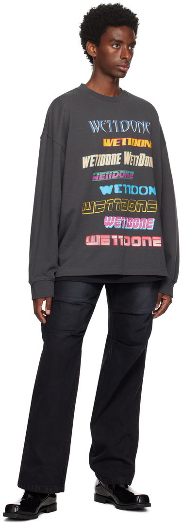 Mikina We11done We11done Graphic Sweatshirt Šedá | WD-TP5-19-114-U-CH, 3