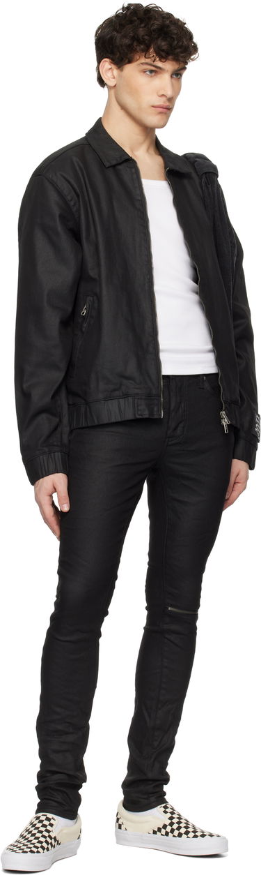 Bomber bunda Ksubi Ksubi Raider Harrington Waxed Denim Jacket Čierna | MPS25JK010, 3