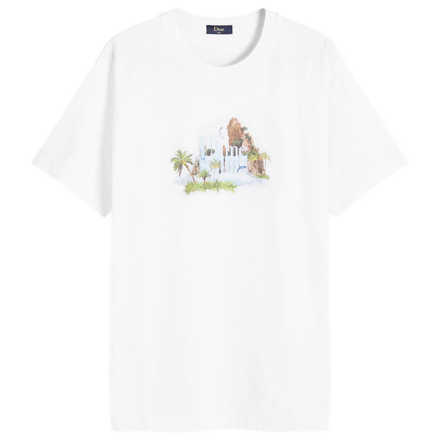 Tričko Dime Classic Waterfall T-Shirt Biela | DIMESU2429WHT, 0