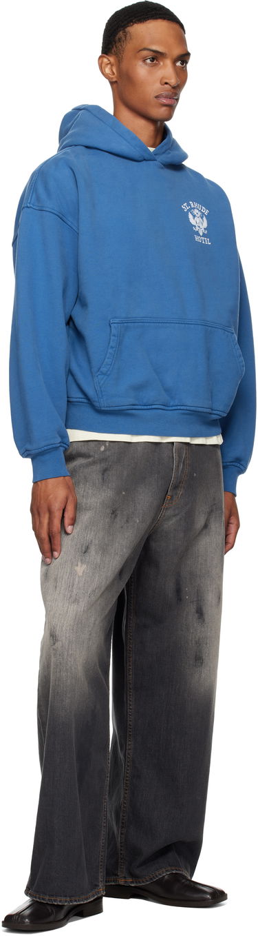 Mikina Rhude Rhude 'St Rhude' Seal Hoodie Modrá | RHPF25HO01012, 3