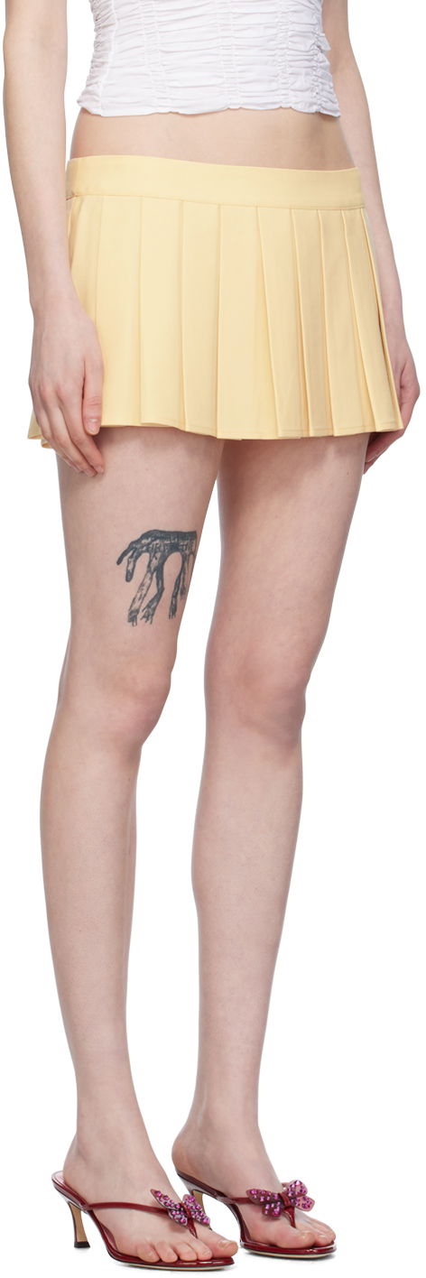 Sukňa GUIZIO Guizio Fairfield Pleated Miniskirt Žltá | S24304W017, 1