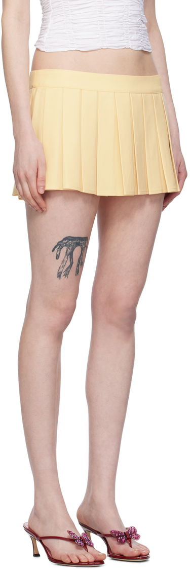 Sukňa GUIZIO Guizio Fairfield Pleated Miniskirt Žltá | S24304W017, 1