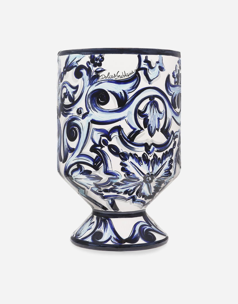 Home decor Dolce & Gabbana Dolce & Gabbana Floral Print Outdoor Vase Medium Rôznofarebný | TCC031TCAC1UB001
