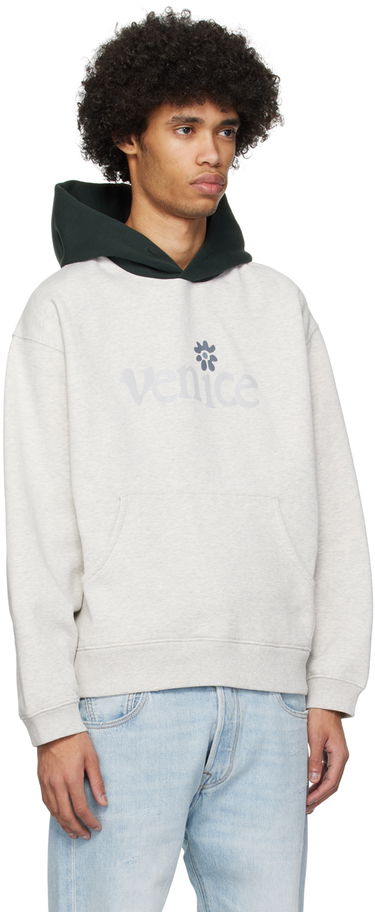 Mikina ERL Venice Knit Hoodie Šedá | ERL08T032, 2