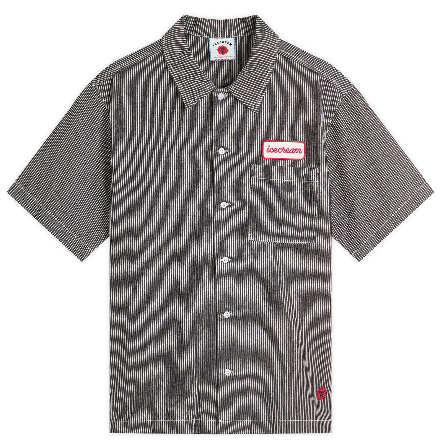 Košeľa BBC IceCream END. x ICECREAM Popsicle Hickory Denim Shirt Šedá | IC25S08, 0