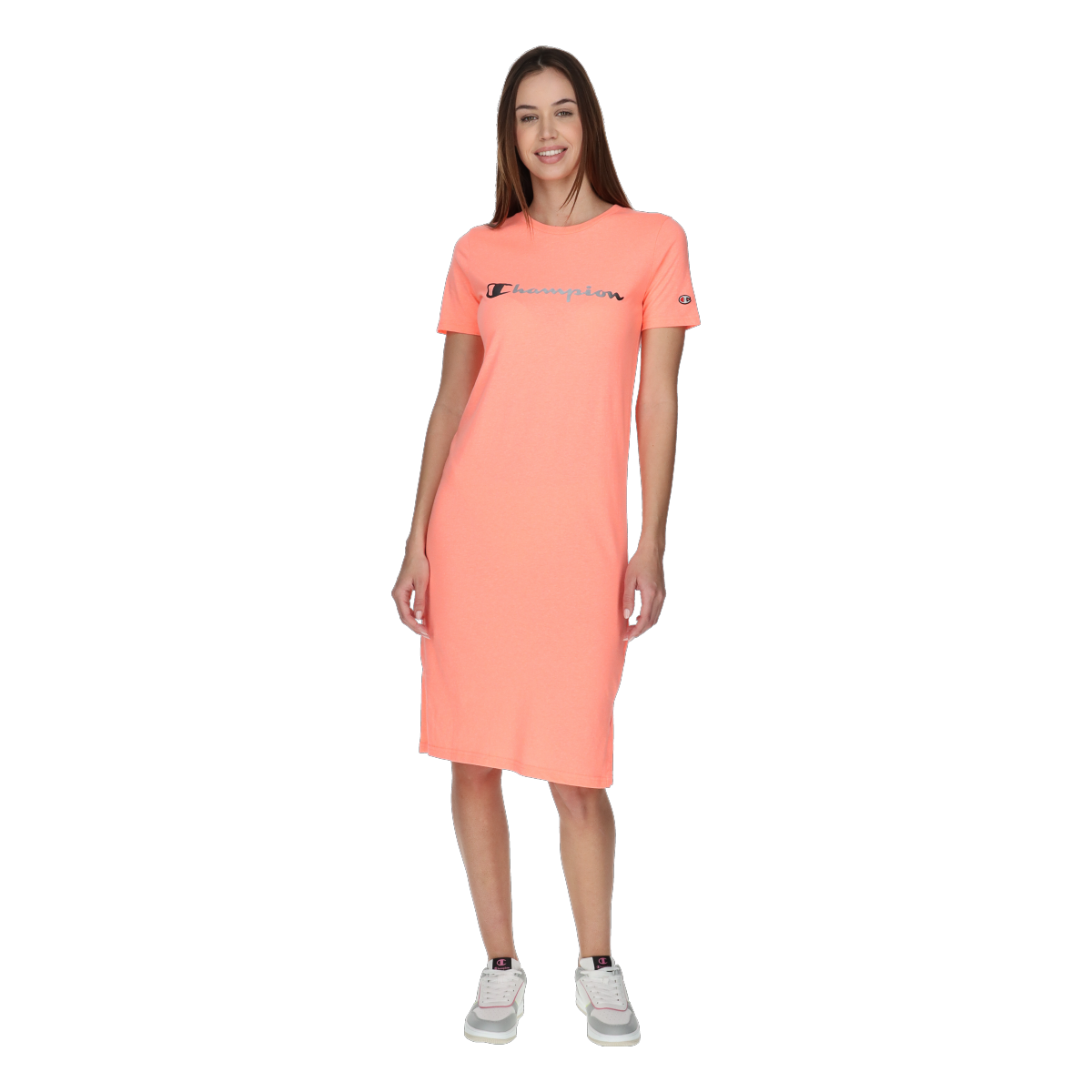 Šaty Champion C Sport T-Shirt Dress Oranžová | 117614-RS010, 0