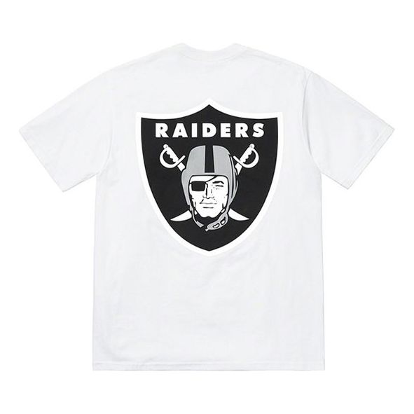 Tričko Supreme Raiders NFL Crossover Pocket Short Sleeve Tee Biela | SUP-SS19-10308, 0