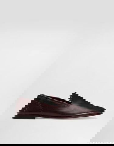Doplnky Dolce & Gabbana Dolce & Gabbana Erice Leather Slippers Hnedá | A50727AH69380308, 0