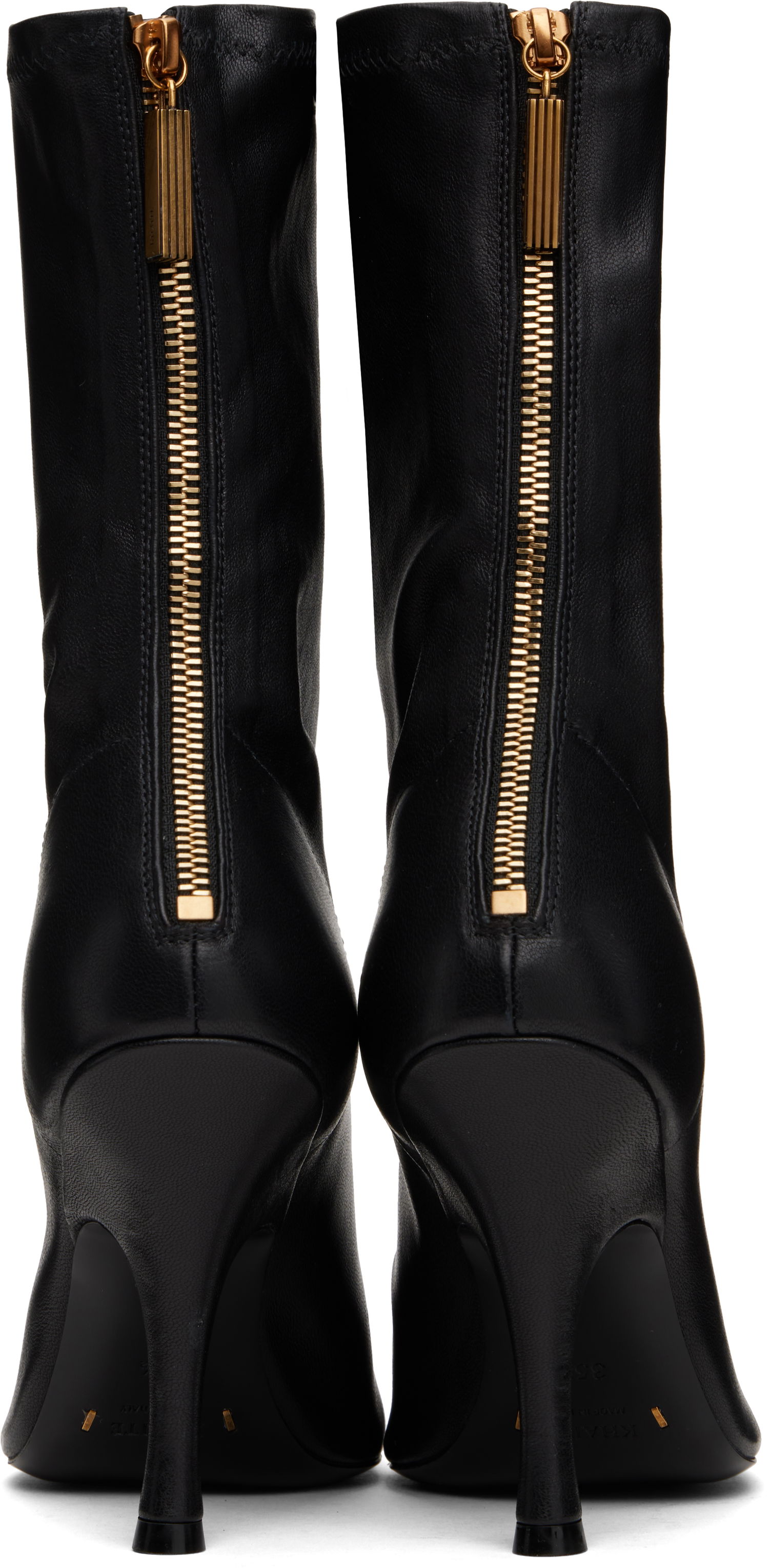 Tenisky a topánky Khaite KHAITE Eva Mid Calf Boots Čierna | F1097-836, 1