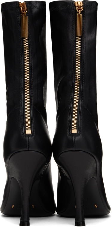 Tenisky a topánky Khaite KHAITE Eva Mid Calf Boots Čierna | F1097-836, 1