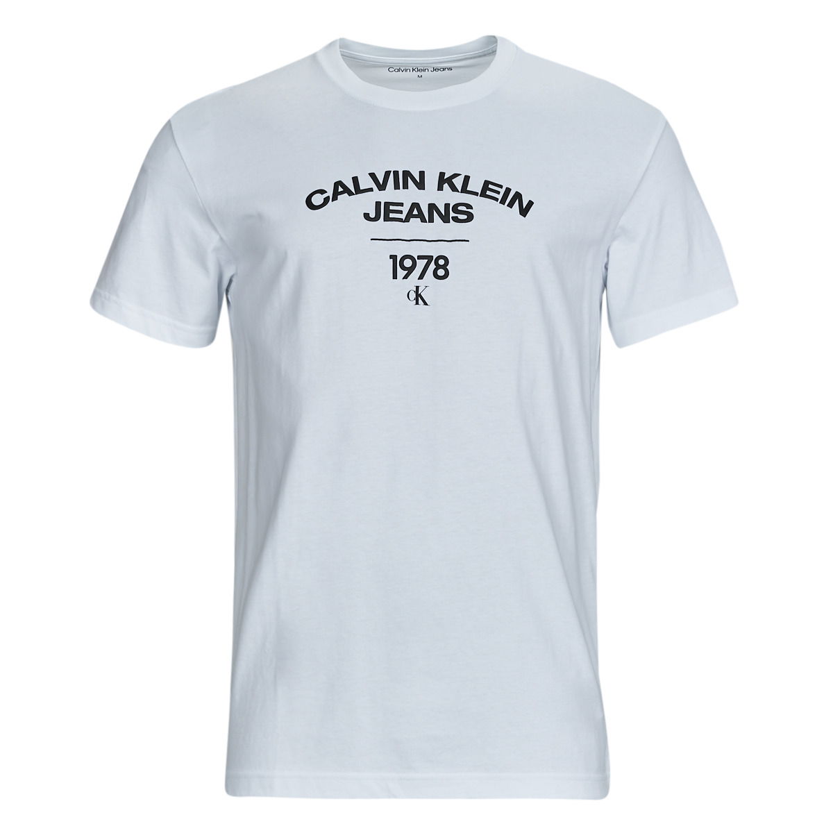 Tričko CALVIN KLEIN VARSITY CURVE LOGO T-SHIRT Tyrkysová | J30J324206-YAF, 0