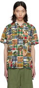 BEAMS PLUS Patchwork Print Short Sleeve Shirt