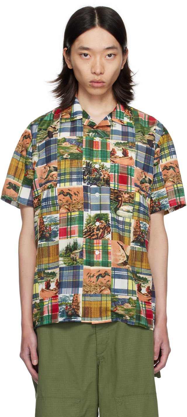 Košeľa BEAMS BEAMS PLUS Patchwork Print Short Sleeve Shirt Rôznofarebný | 3801-0126-139, 0