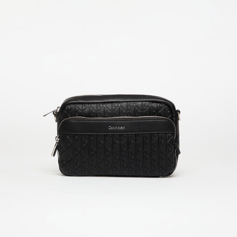 Taška cez rameno CALVIN KLEIN Calvin Klein Emblem Aop Emboss Crossover Bag Čierna | LV04D3203G UB1