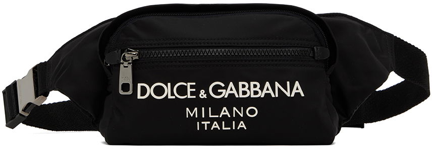 Ľadvinka Dolce & Gabbana Black Rubberized Pouch Čierna | BM2218AG182, 0
