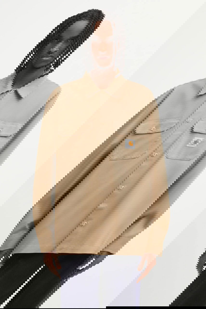 Košeľa Carhartt WIP Craft Long Sleeve Regular Fit Work Shirt Béžová | I033814.8YXX, 0