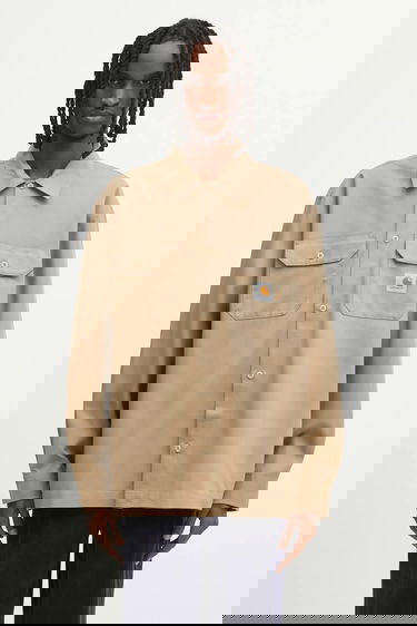 Košeľa Carhartt WIP Craft Long Sleeve Regular Fit Work Shirt Béžová | I033814.8YXX, 0