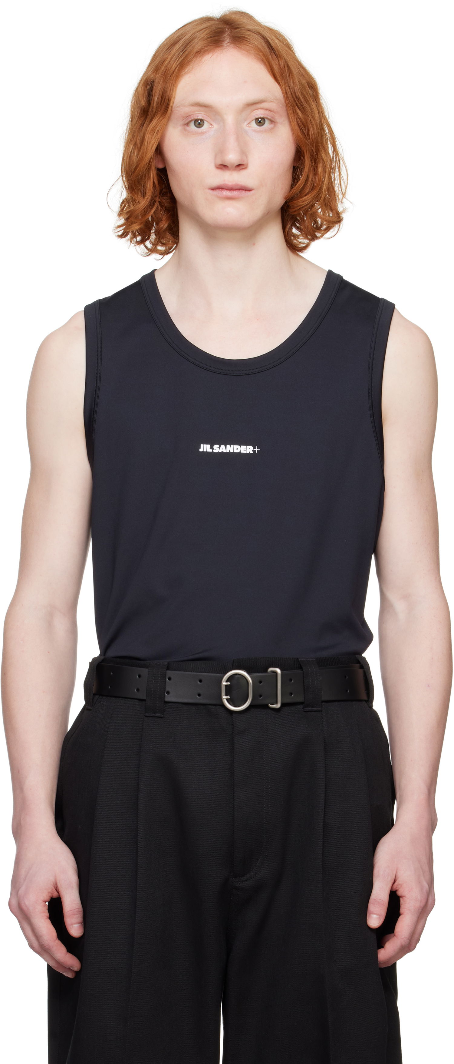 Tielko Jil Sander Jil Sander+ Active Jersey Tank Top Čierna | J47NC0111_J20033, 0