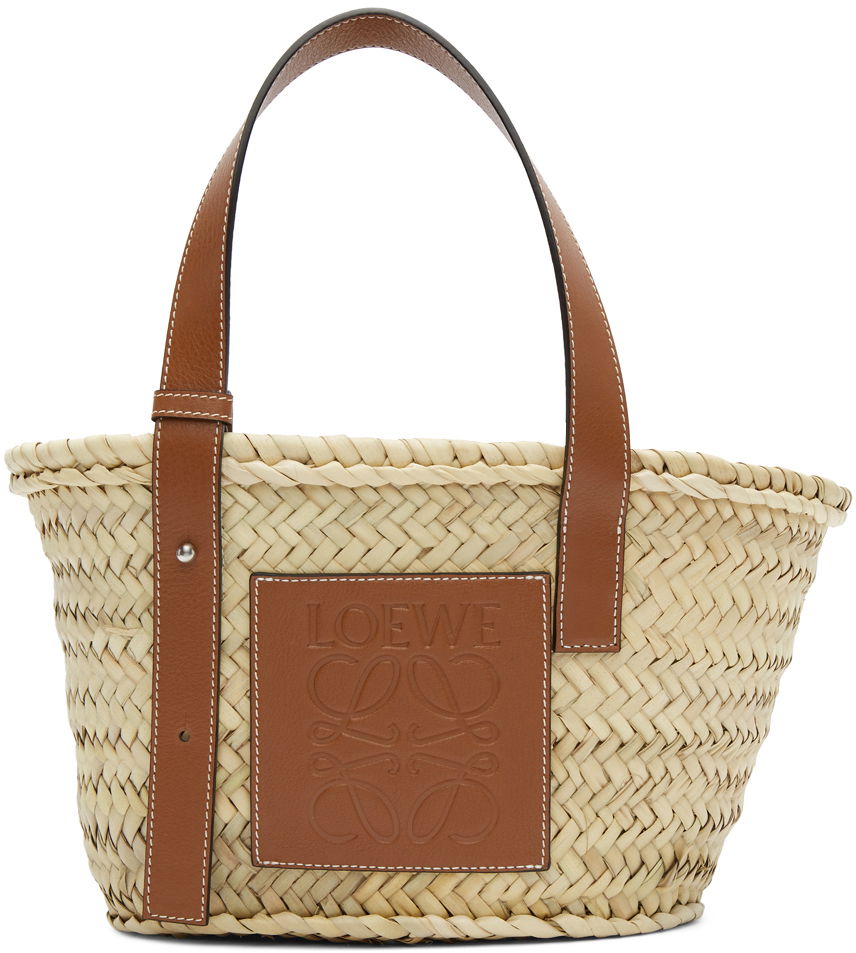 Tote bag Loewe Loewe Small Basket Tote Béžová | 327.02.S93, 0