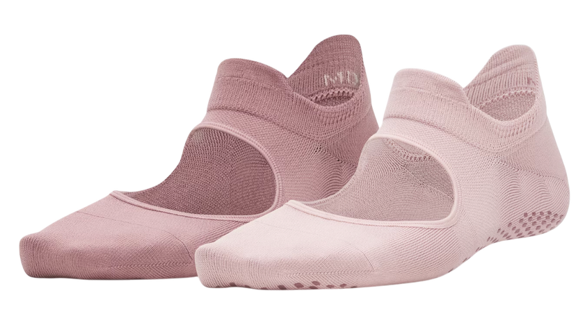 Ponožky Under Armour Under Armour Breathe Balance 2-Pack Ankle Socks Ružová | 1373336-673