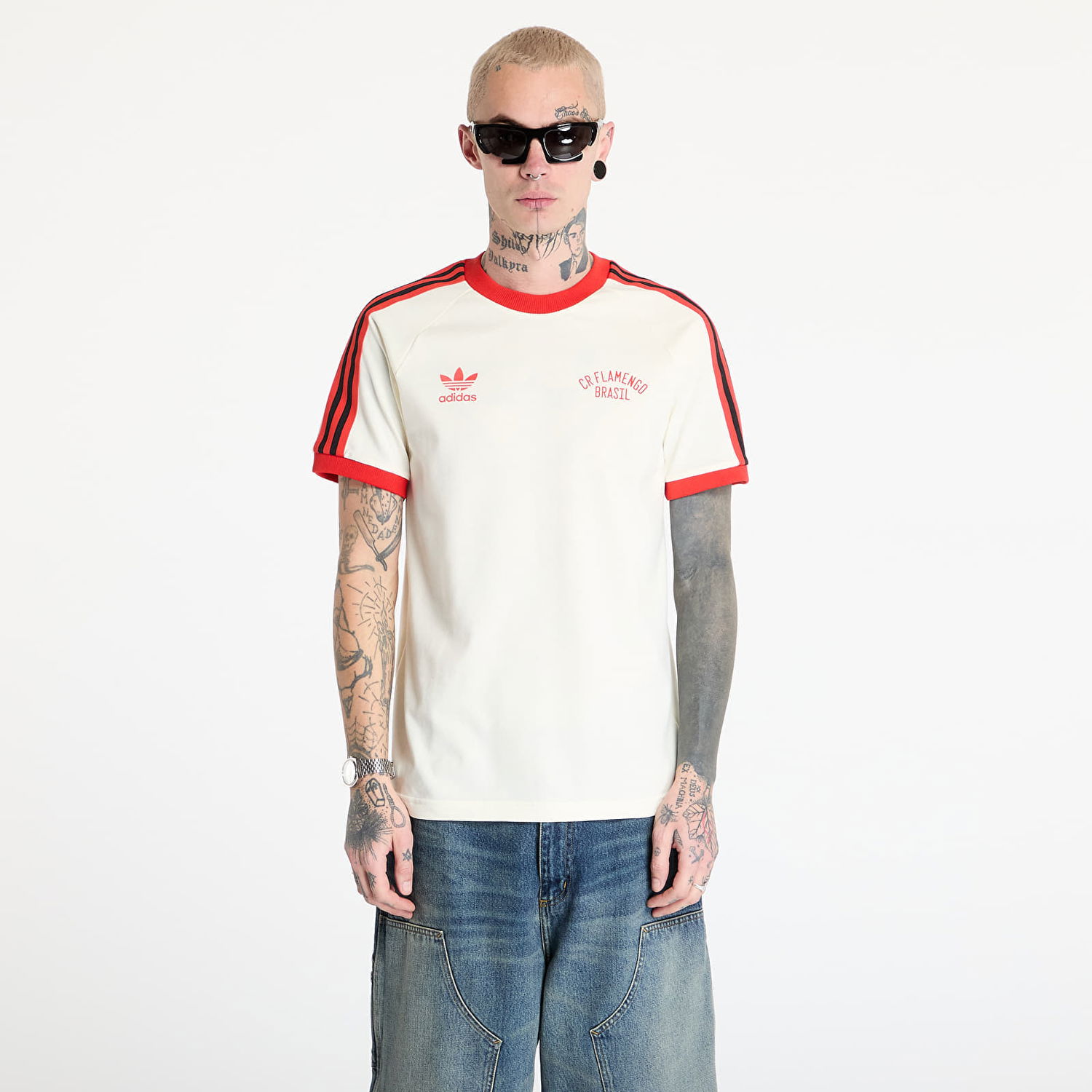 Tričko adidas Performance adidas Cr Flamengo T-Shirt Béžová | JF0434, 0
