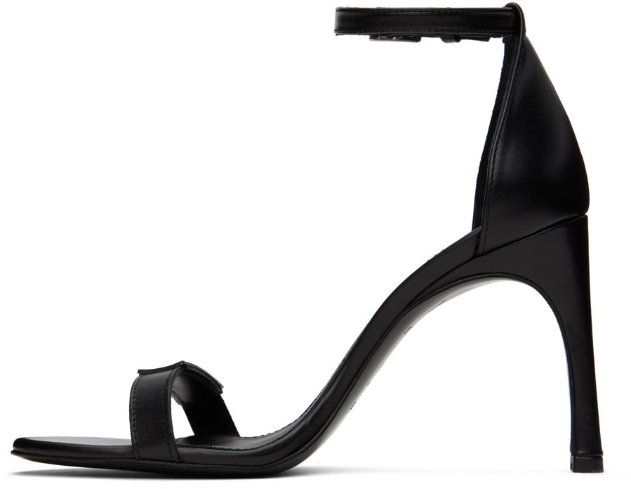 Logo Skinny Strap Heeled Sandals