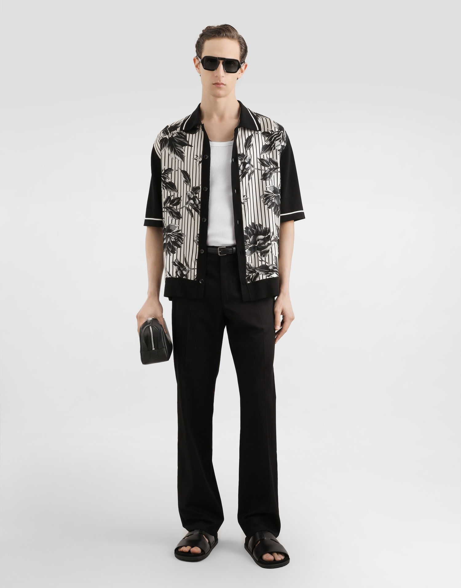 Nohavice Dolce & Gabbana Cotton Gabardine Trousers Collection Čierna | GP1I9TFUFJUN0000, 1