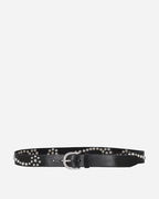 Star Fall Studded Leather Belt