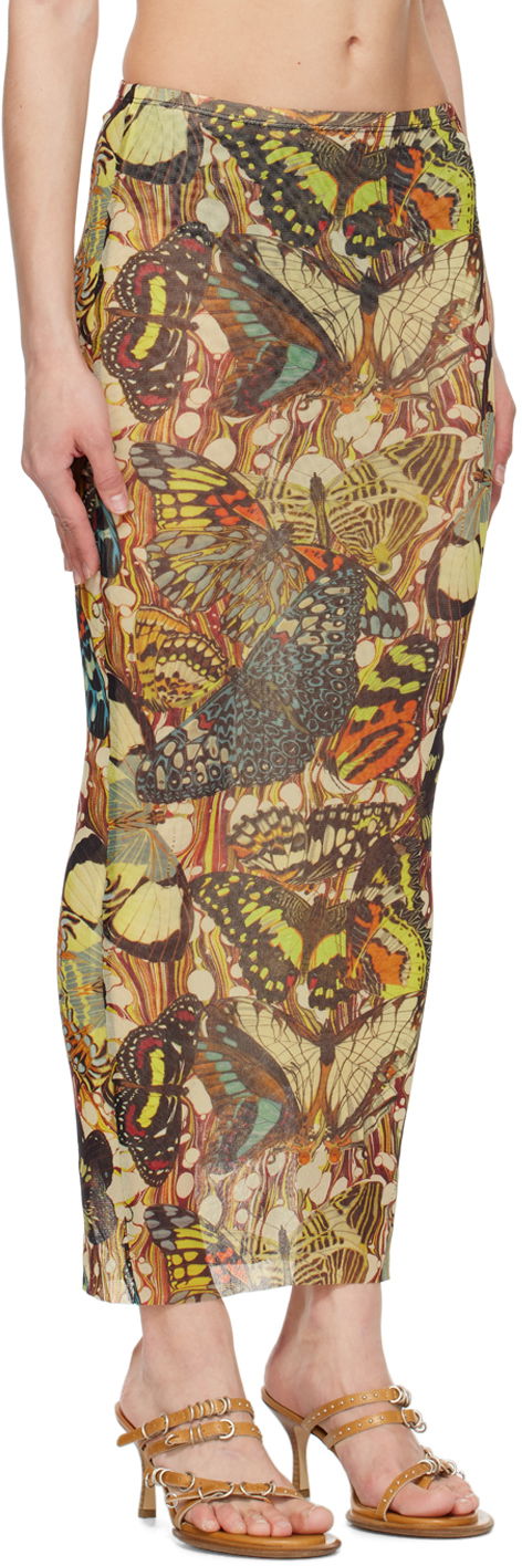 Sukňa Jean Paul Gaultier Gaultier Butterfly Print Maxi Skirt Rôznofarebný | 24/25-F-JU070-T545-1090, 1