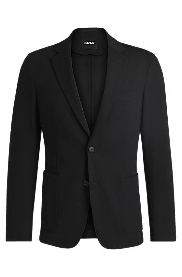 Bunda BOSS Slim-Fit Stretch Jacket Čierna | 50535083, 0