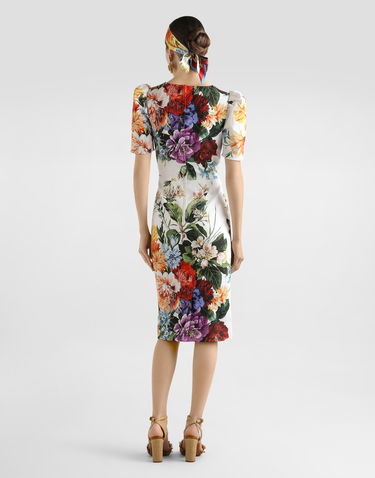 Šaty Dolce & Gabbana Dolce & Gabbana Bouquet-Print Cretonne Dress Rôznofarebný | F6TYCTFSRQUHA5PC, 2