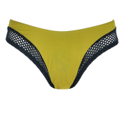 Cheeky Sling Bikini Bottom with Mesh Panels