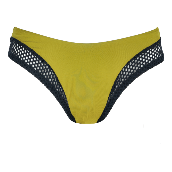 Plavky Nike Cheeky Sling Bikini Bottom with Mesh Panels Zelené | NESSD254-314
