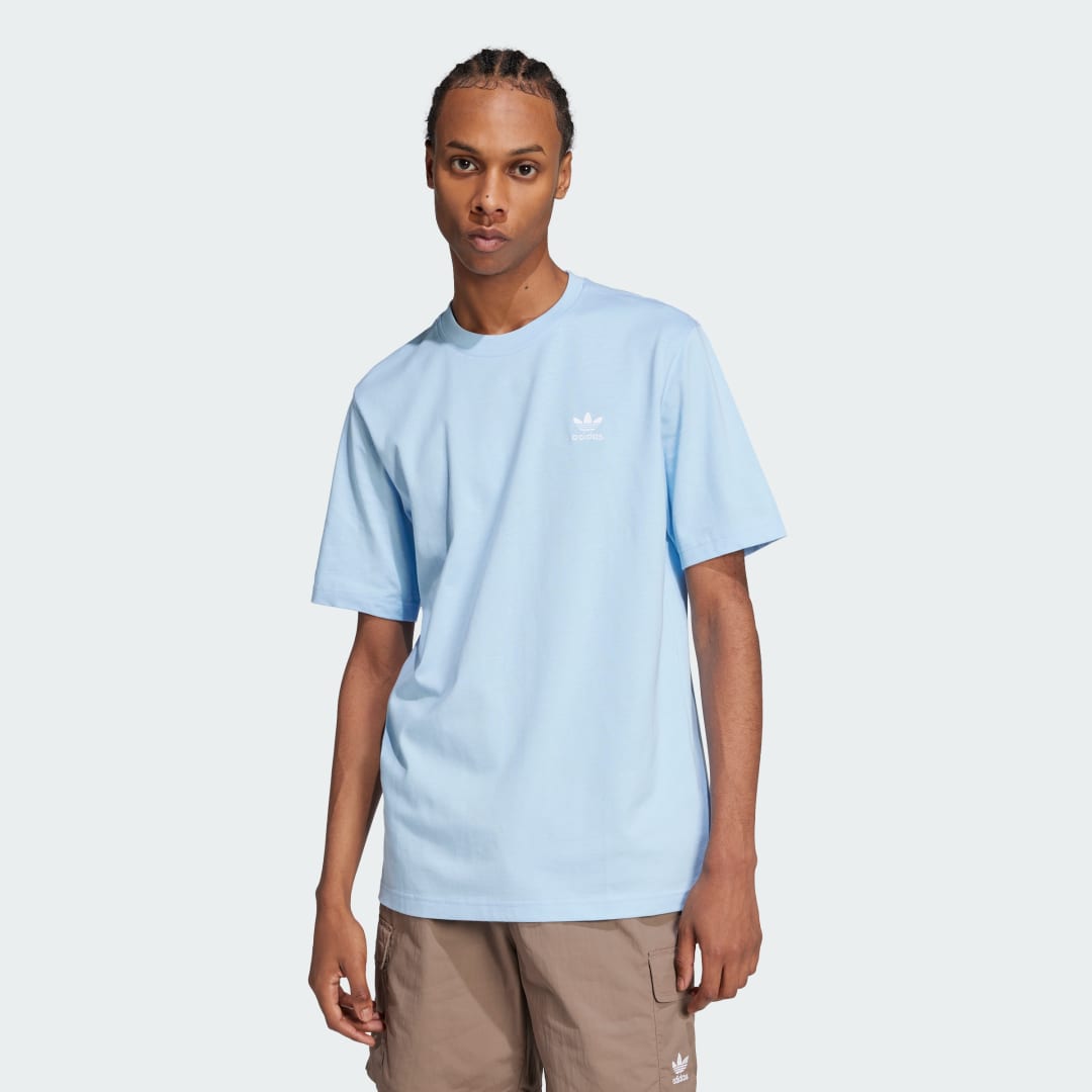 Tričko adidas Performance Trefoil Essentials T-Shirt Modrá | JN0236, 0