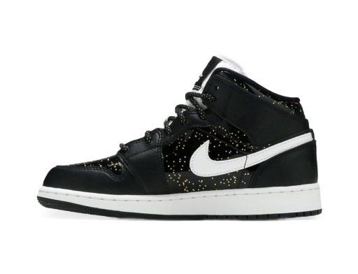 Tenisky a topánky Jordan Air Jordan 1 Mid SE "Black Glitter" GS Čierna | AV5174-001