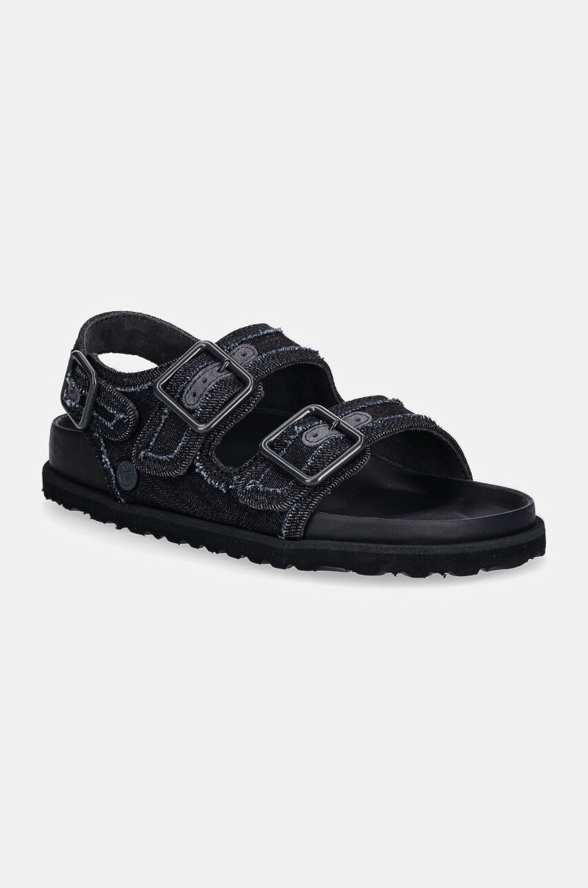 Tenisky a topánky Birkenstock Birkenstock 1774 Milano Stone Washed Denim Sandals Čierna | 1028705, 0