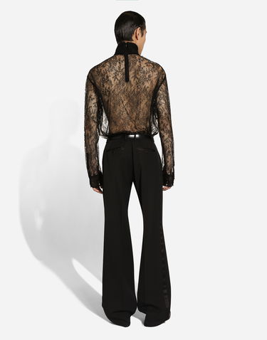 Sveter Dolce & Gabbana Turtleneck Loose Shirt Cuffs Čierna | G8SD9THLM9DN0000, 2
