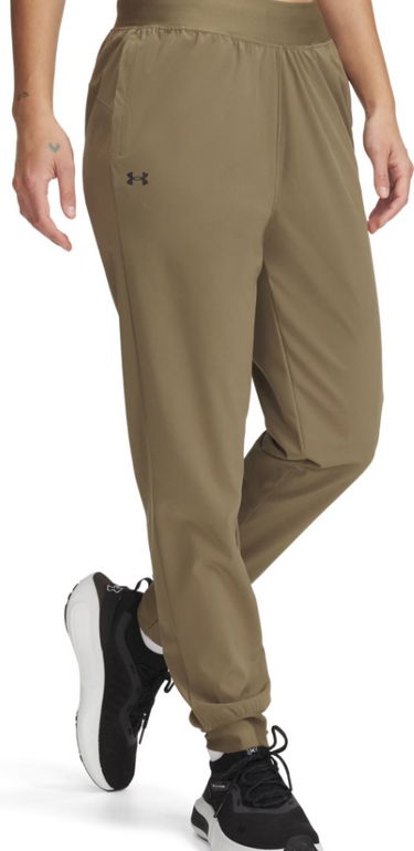 Nohavice Under Armour Under Armour UA Rival Hi Rise Woven Pants Zelené | 1382727-251, 0